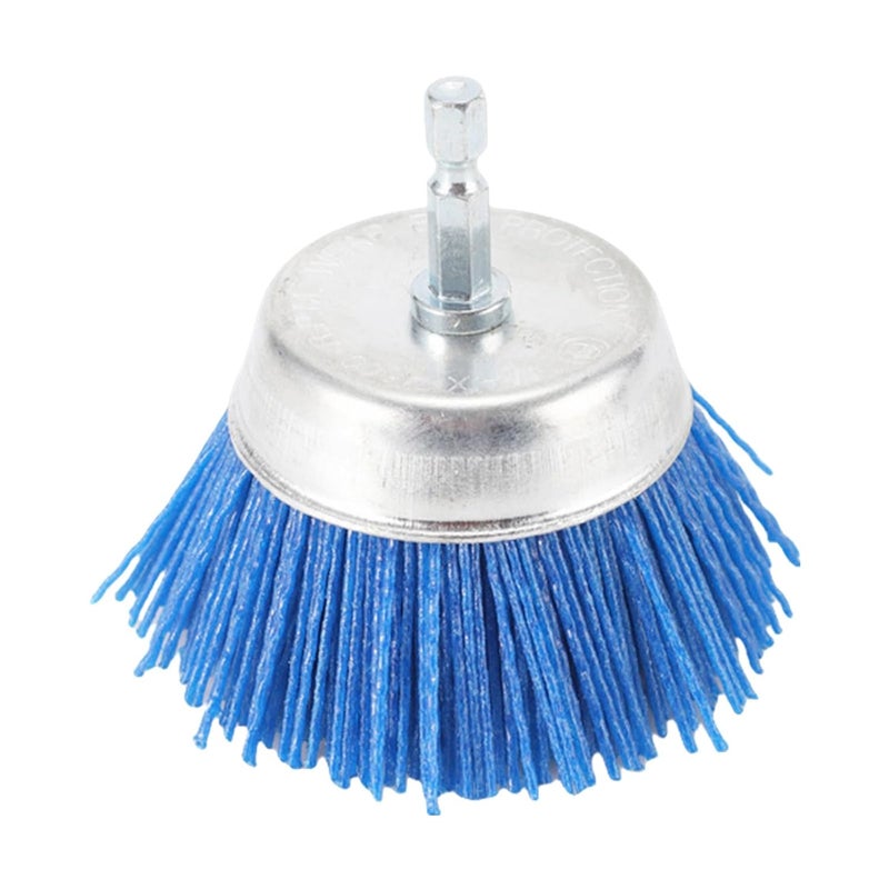 Blue Abrasive Filament Brush For Drill Metal Wood Polishing And Grinding - Image 1